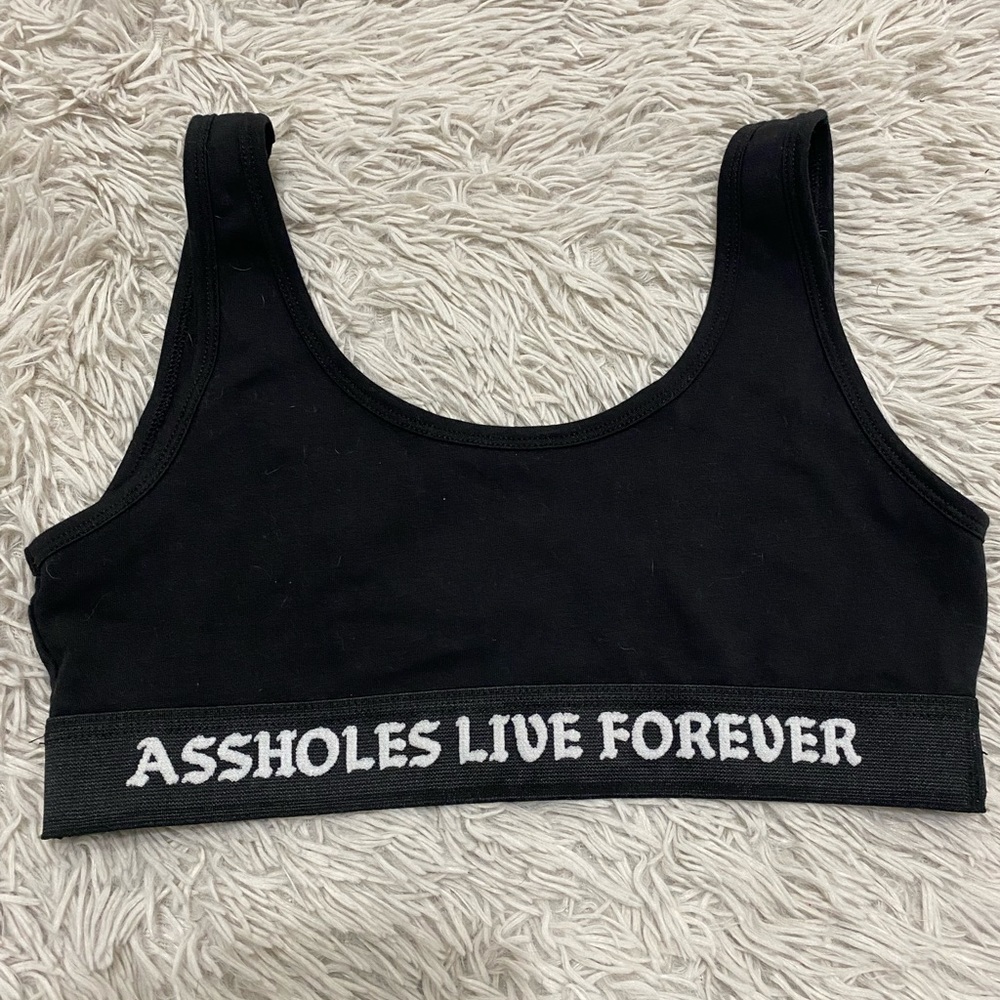 Black ALF sports bra